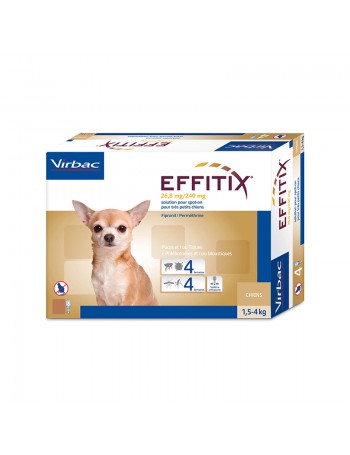 VIRBAC Effitix 1,5-4 kg 1 Pipeta