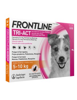 FRONTLINE Tri-Act 5-10 kg caja 3 Pipetas