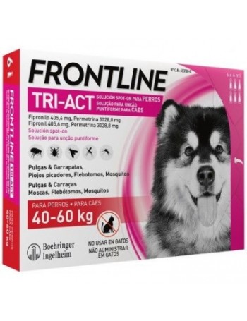 FRONTLINE Tri-Act 40-60 kg caja 6 Pipetas