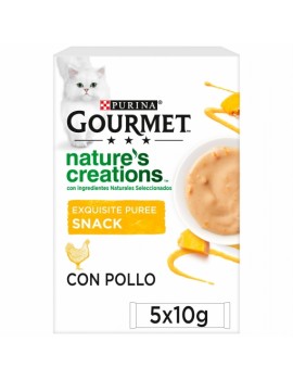 GOURMET Nature´s creations Exquisito Puré Snack Liquido con Pollo y calabaza