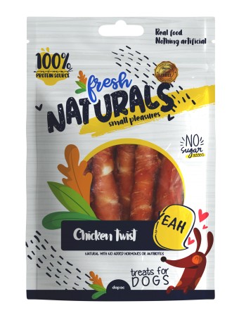 FRESH Naturals Chicken With White Twist Stick Palitos de Pollo 100g
