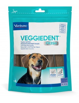 VIRBAC Veggiedent Fresh M  Perros medianos de 10 a 30 kg