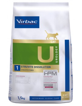 VIRBAC Hpm Gato U2 urology dissolution & prevention estruvita 1,5 kg