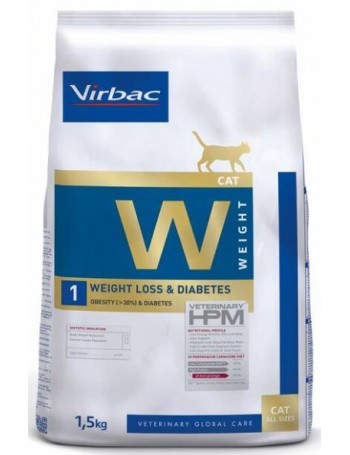 VIRBAC Veterinary HPM Gato W1 Weight loss & Diabetes 3kg