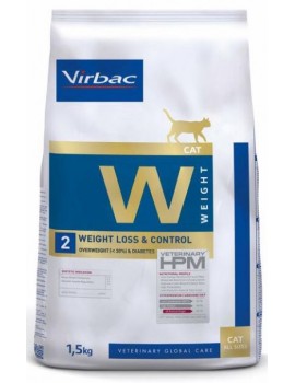 VIRBAC Veterinary HPM Gato W2 Weight Loss & Control 1,5kg
