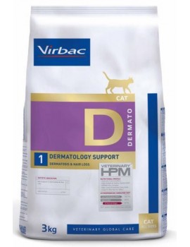 VIRBAC Veterinary HPM Gato D1 Dermatology Support 3 kg