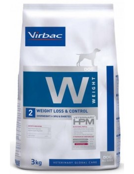 VIRBAC Veterinary HPM Perro W2 Weight Loss Control 3 kg