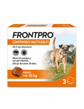 FRONTPRO Comprimidos Masticables 4-10kg 3 comprimidos