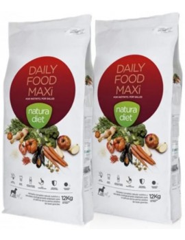 NATURA DIET Pack 2x12Kg Daily Food Maxi Pienso perro Razas Grandes