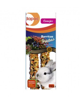 DAPAC Barritas para Conejos con Frutas 2 unidades