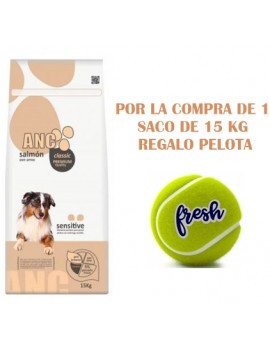 ANC Classic Sensitive 15 Kg comida para perros adultos con salmón + REGALO Pelota