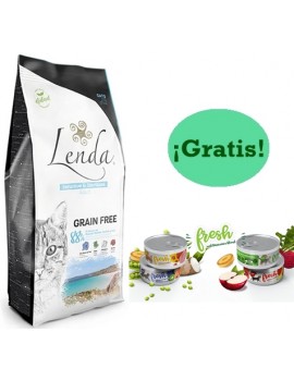 LENDA Cat Sensitive&Sterilized Grain Free 2Kg + REGALO 3 Latas Paté Grain Free