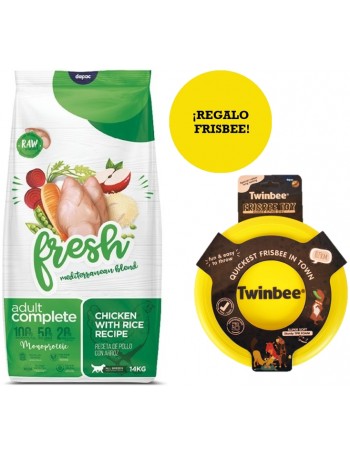 FRESH MEDITERRANEAN BLEND Complet Perro Adulto Pollo 14 Kg + REGALO Frisbee