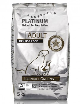 PLATINUM Natural Adulto Iberico & Greens 5 Kg ( 10% de descuento comprando 3 sacos)
